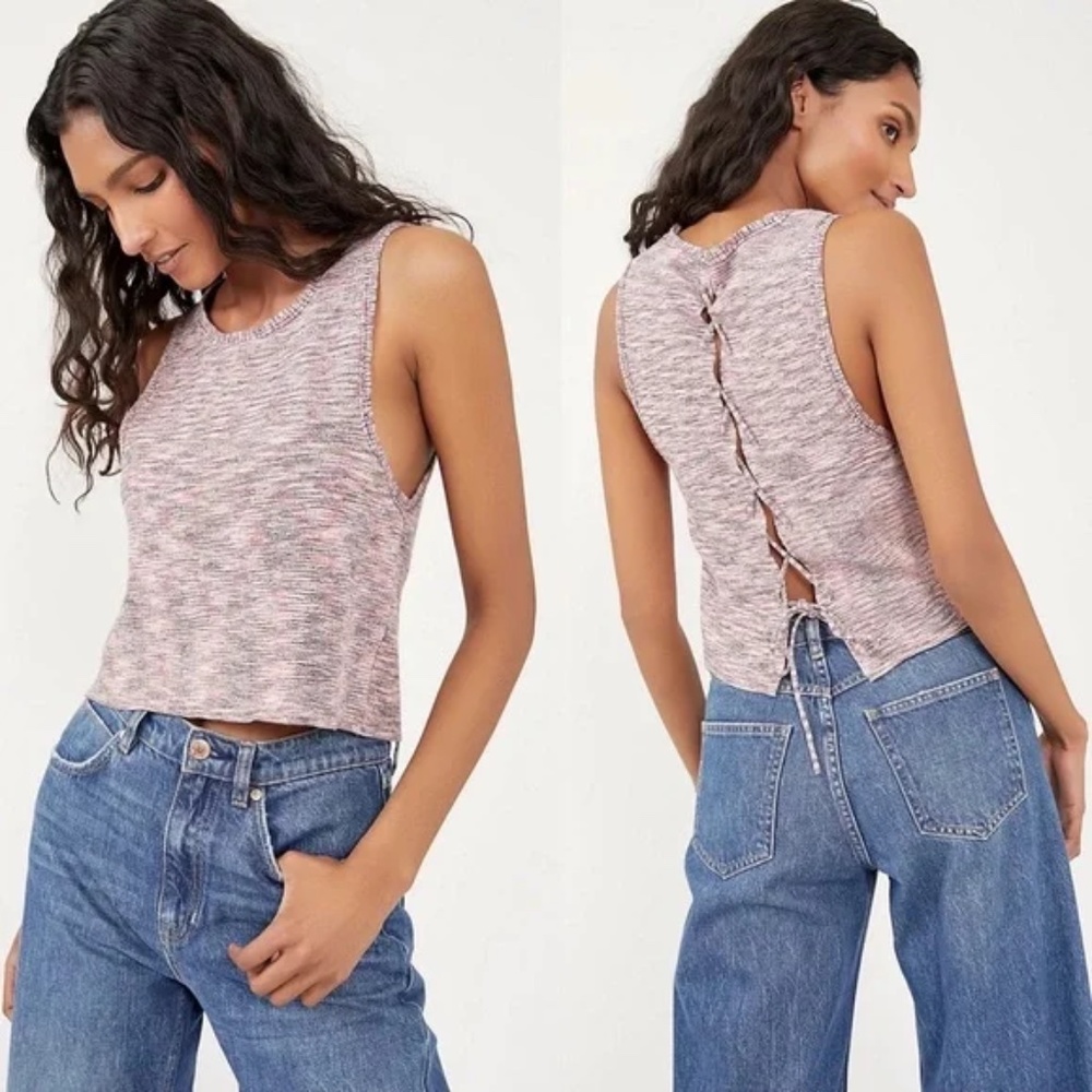 NWT Free People Best of Us Tank Onyx Blossom Combo Size Small
